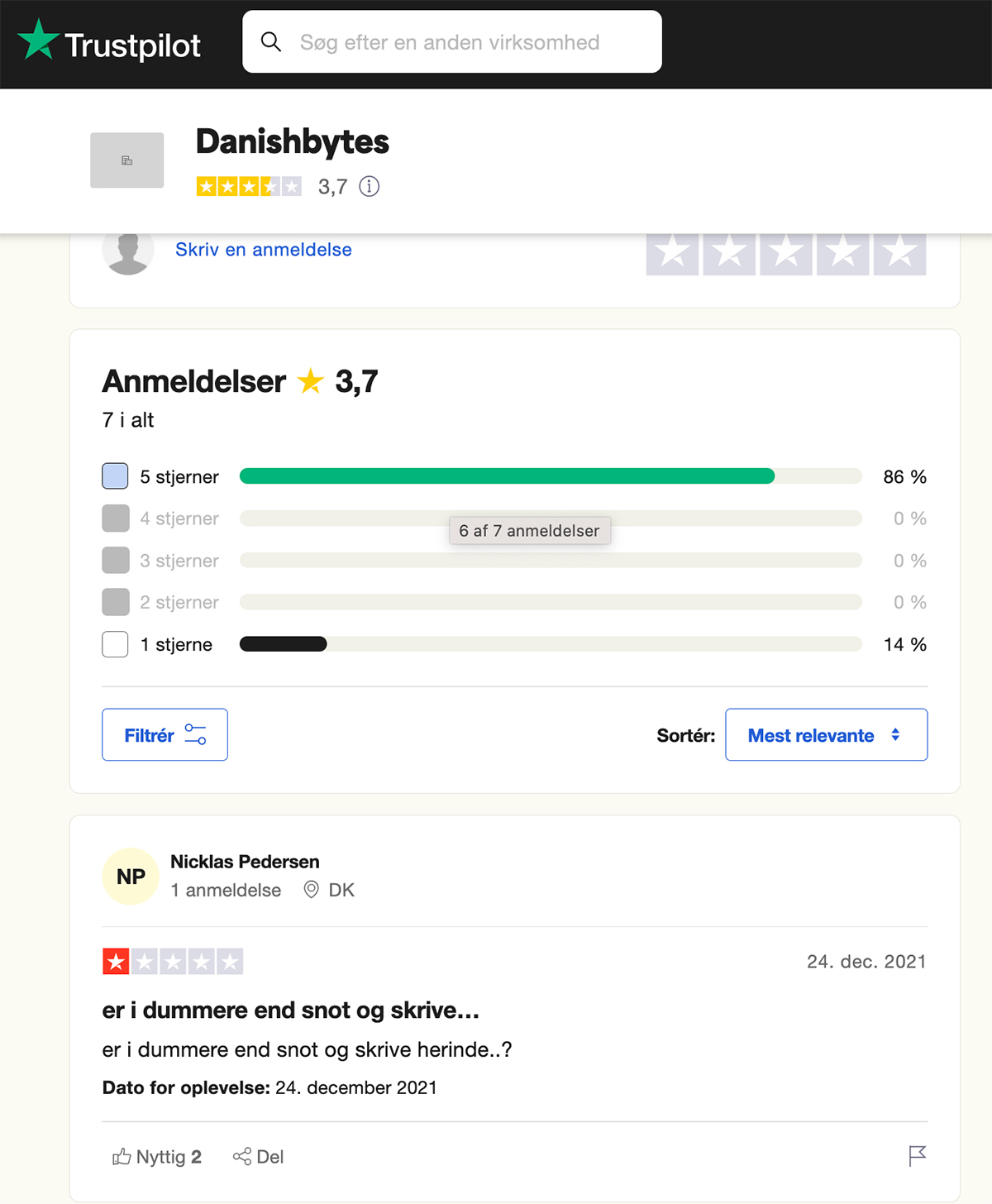 DanishBytes-på-TrustPilot